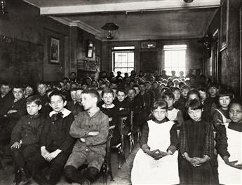 JACOB RIIS (1849-1914) Group of 6 photographs of New York City schools.